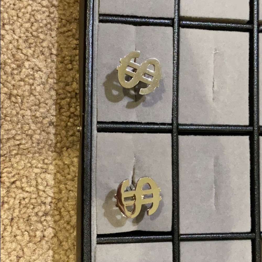 Money symbol cuff links